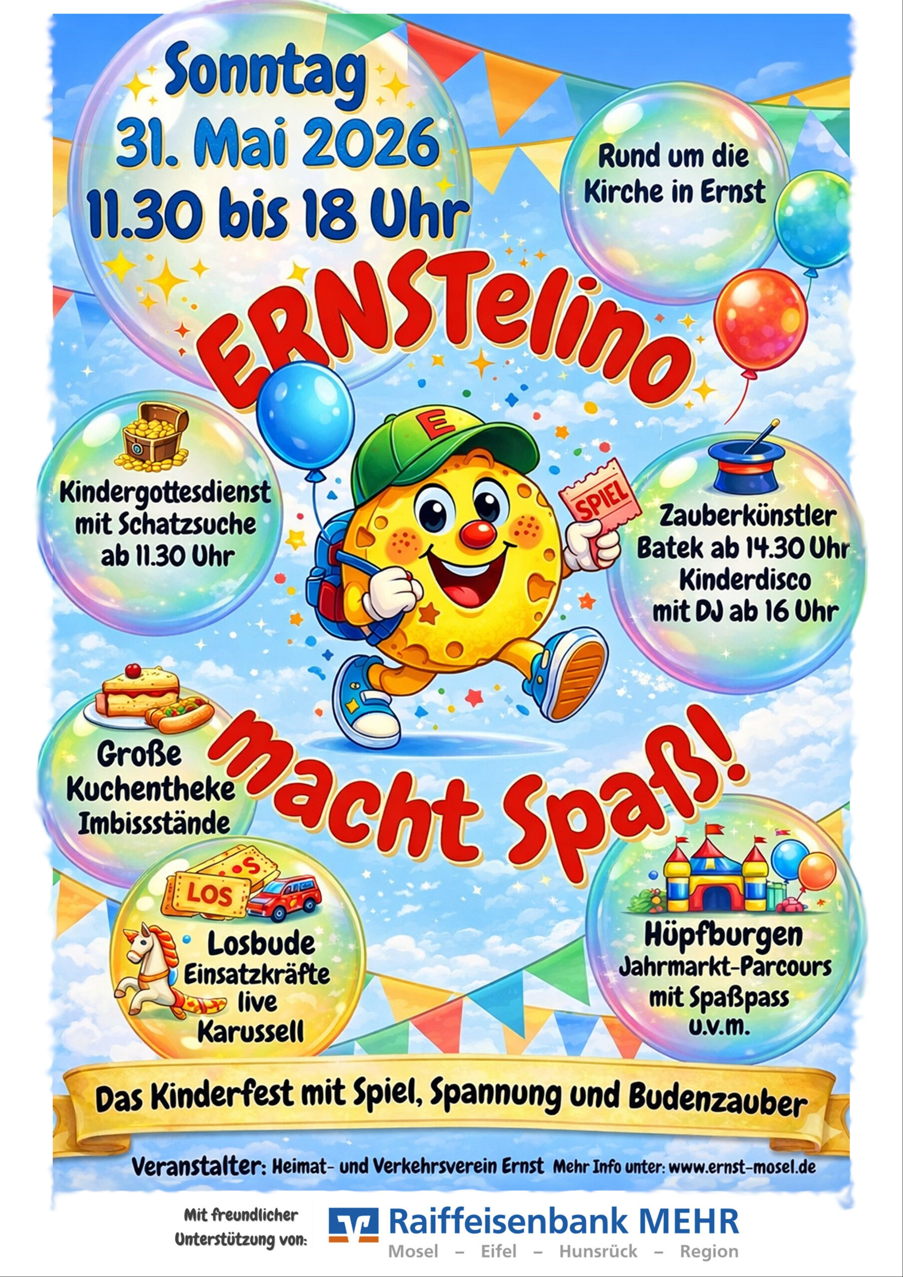 Ernst feiert sein erstes Kinderfest