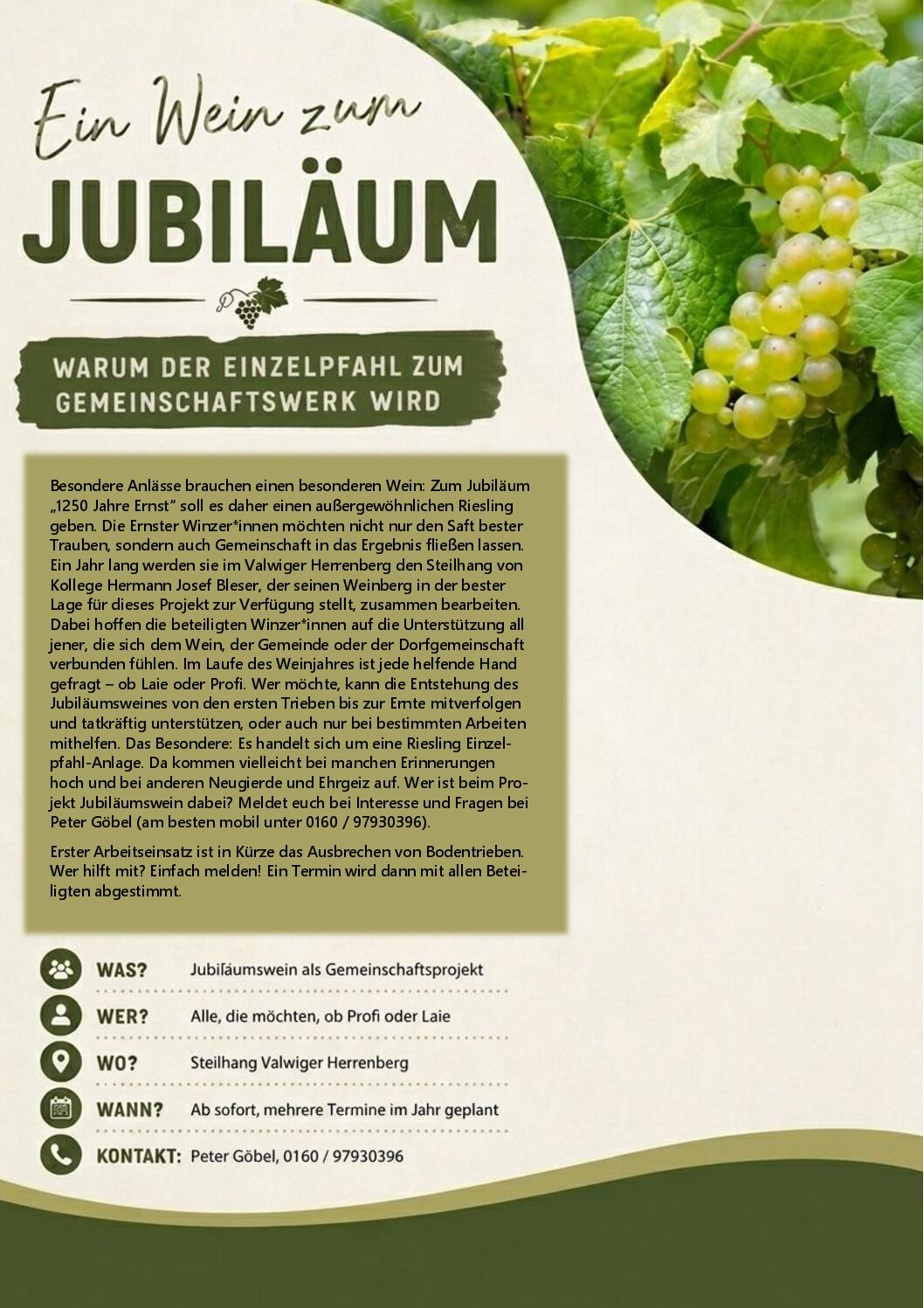 Ein Wein zum Jubiläum